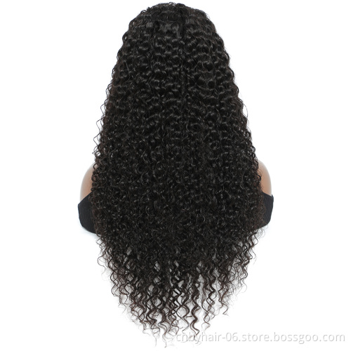 Factory Direct Brazilian Human Hair Vendors Deep Wave Lace Front Wigs 13x4 Raw Virgin Transparent Lace Wigs
